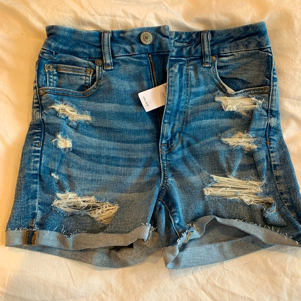 American Eagle Curvy High-rise Shortie Shorts